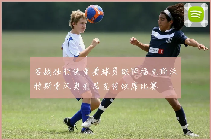 客战独行侠重要球员缺阵福克斯沃特斯索汉奥利尼克将缺席比赛